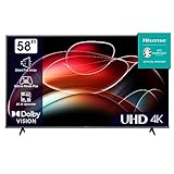 Hisense 58E6KT 146cm (58 Zoll) Fernseher, 4K UHD, Smart TV, HDR, Dolby Vision, Triple Tuner DVB-C/S/ S2/ T/ T2,...